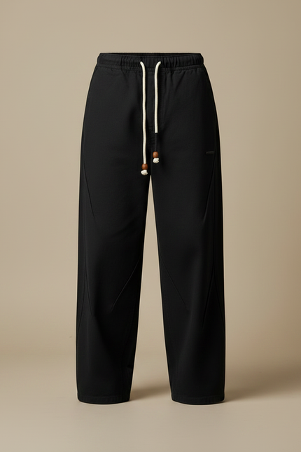 Pantalon Japonais Noir Ample Décontracté Coton Homme - vue 3