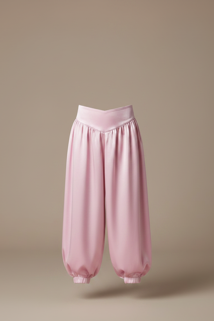 Pantalon Japonais Rose Satiné Bouffant Ample Enfant - vue 3