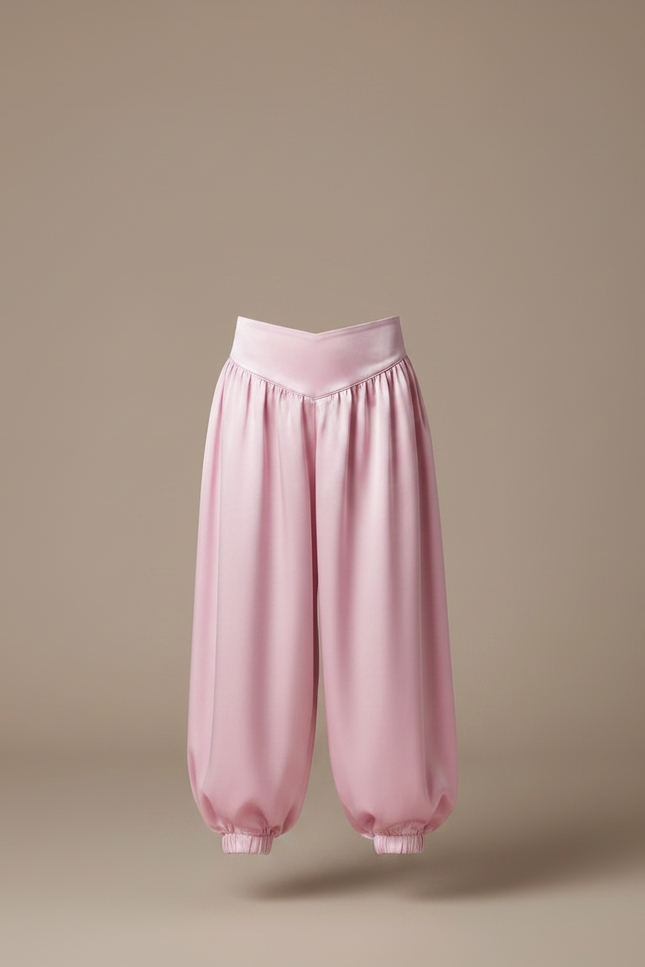 Pantalon Japonais Rose Satiné Bouffant Ample Enfant - vue 3