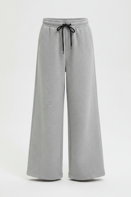 Pantalon Japonais Gris Ample Coton Enfant Sport - Molleton - vue 3