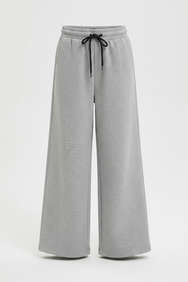 Pantalon Japonais Gris Ample Coton Enfant Sport - Molleton - vue 3