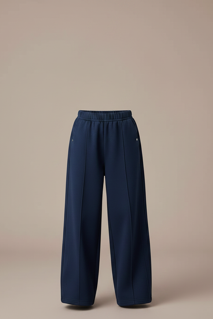 Pantalon Japonais Marine Ample Coton Enfant Sport - Molleton - vue 3