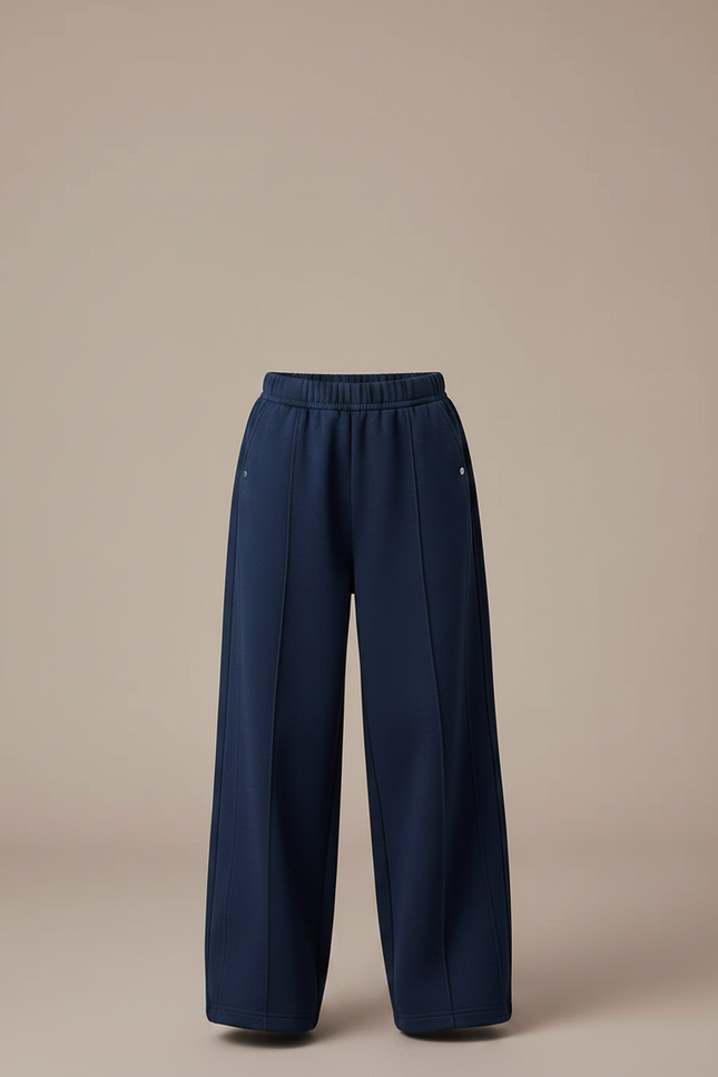 Pantalon Japonais Marine Ample Coton Enfant Sport - Molleton - vue 3