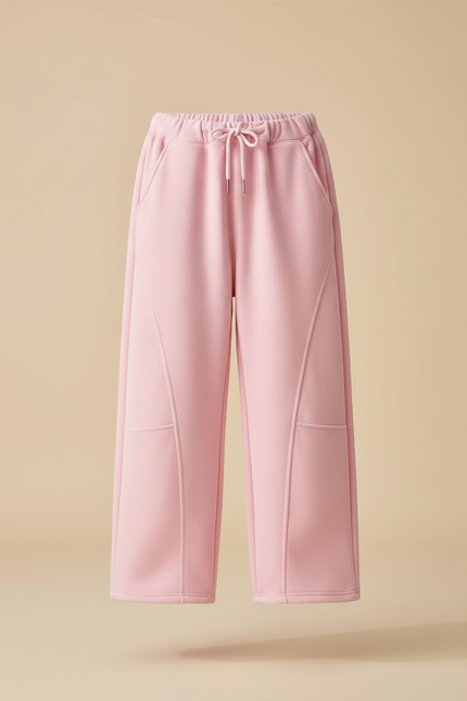 Pantalon Japonais Rose Ample Molleton Enfant Décontracté - vue 3