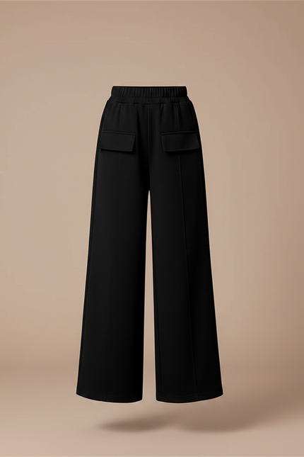 Pantalon Japonais Noir Ample Taille Haute Enfant - Polyester - vue 3