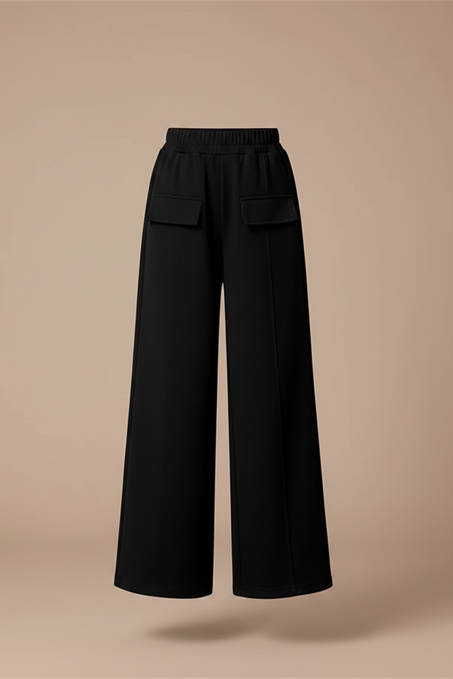 Pantalon Japonais Noir Ample Taille Haute Enfant - Polyester - vue 3