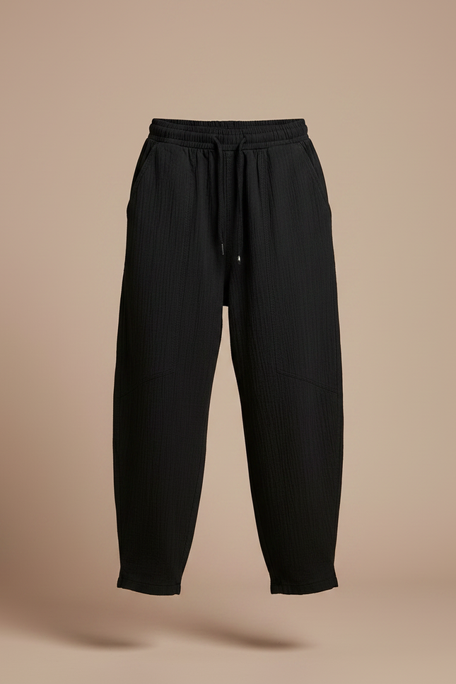 Pantalon Japonais Noir Ample Confortable Enfant - Coton - vue 3