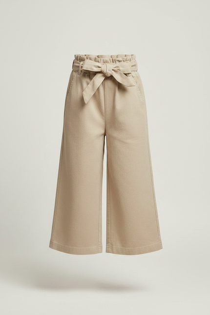 Pantalon Japonais Beige Coton Ample Culotte Enfant - vue 3