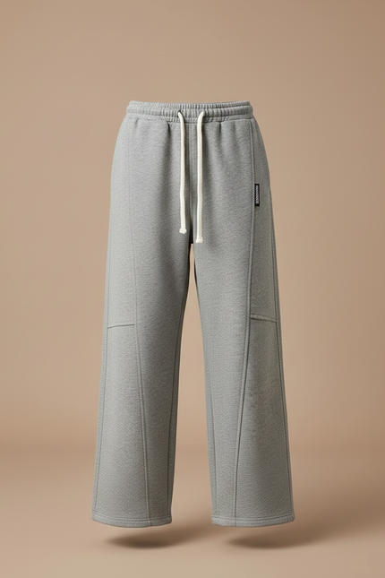 Pantalon Japonais Gris Ample Molletonné Garçon Décontracté - vue 3