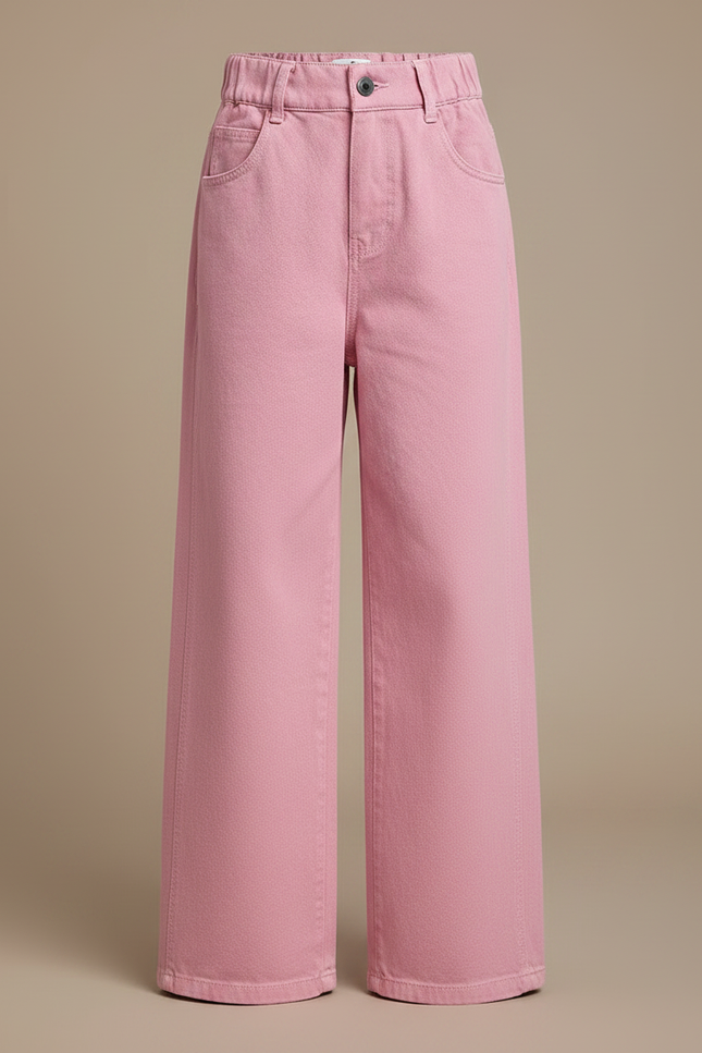 Pantalon Japonais Rose Ample Coton Enfant - Jean - vue 3