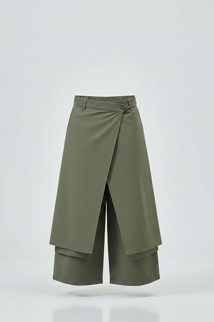 Pantalon Japonais Kaki Ample Coton Enfant Original - vue 3