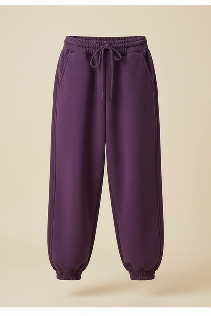 Pantalon Japonais Violet Ample Polaire Enfant - Molleton - vue 3