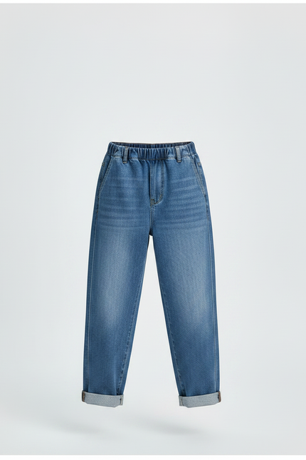 Pantalon Japonais Denim Ample Bleu Enfant - Jean - vue 3