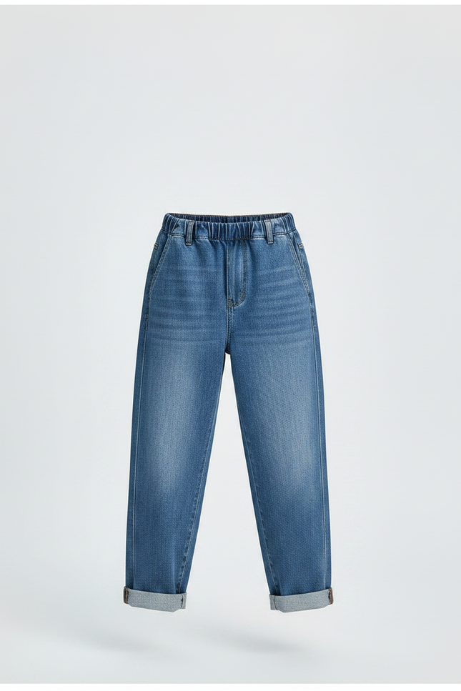Pantalon Japonais Denim Ample Bleu Enfant - Jean - vue 3