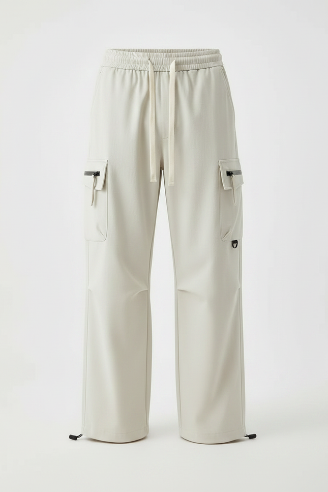 Pantalon Cargo Japonais Homme - Beige Polyester - vue 3