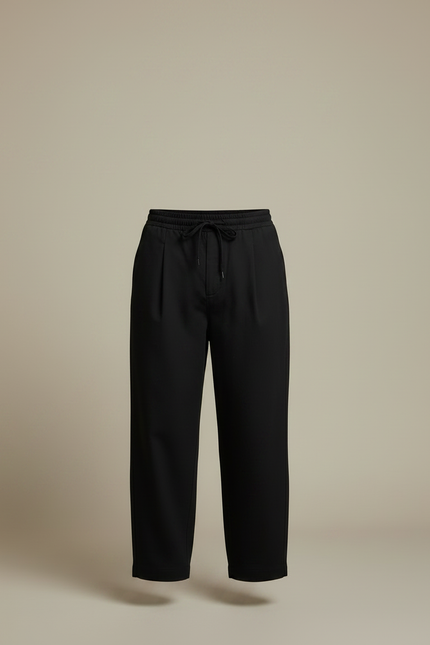 Pantalon Noir Japonais - Gabardine - vue 3
