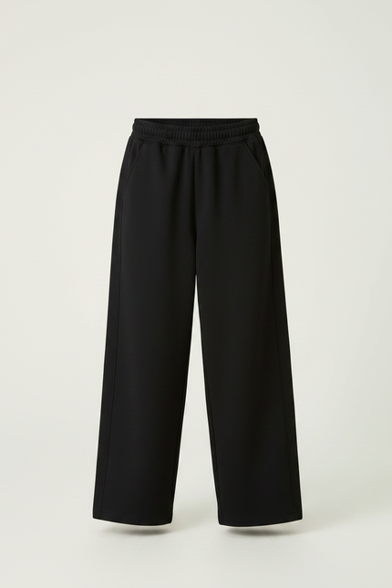 Pantalon Japonais Noir Ample Décontracté Enfant Sport - Molleton - vue 3