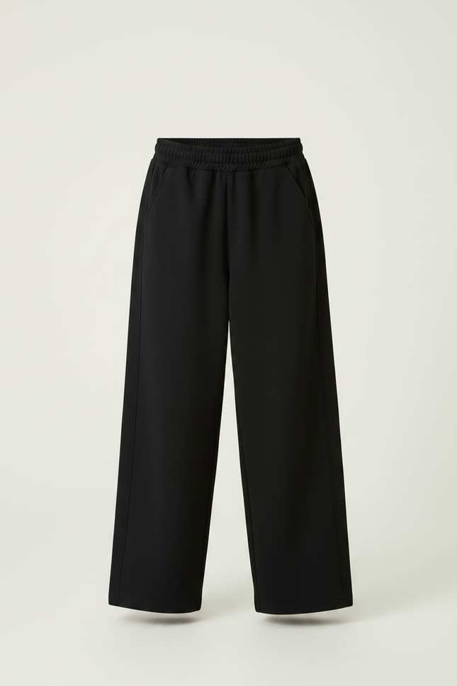 Pantalon Japonais Noir Ample Décontracté Enfant Sport - Molleton - vue 3