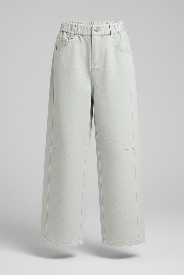 Pantalon Japonais Ample Bleu Ciel Large Fille - Jean - vue 3